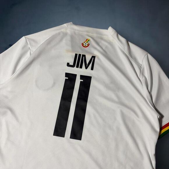 Puma Ghana Black Star Soccer Jersey White XXL FIFA Football Kit 2022 Africa - Picture 4 of 7
